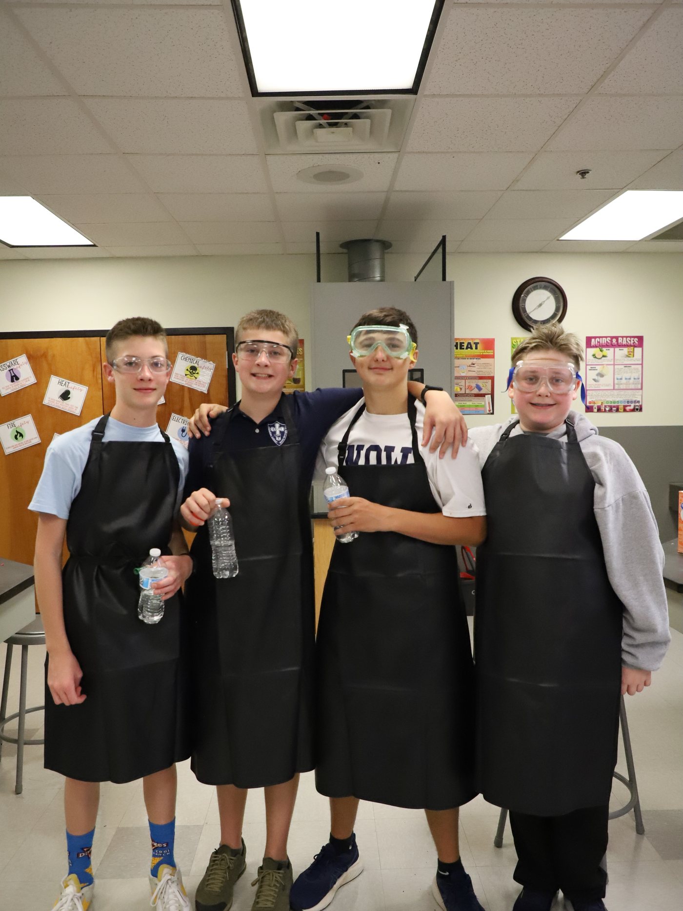 Middle school students at Unity