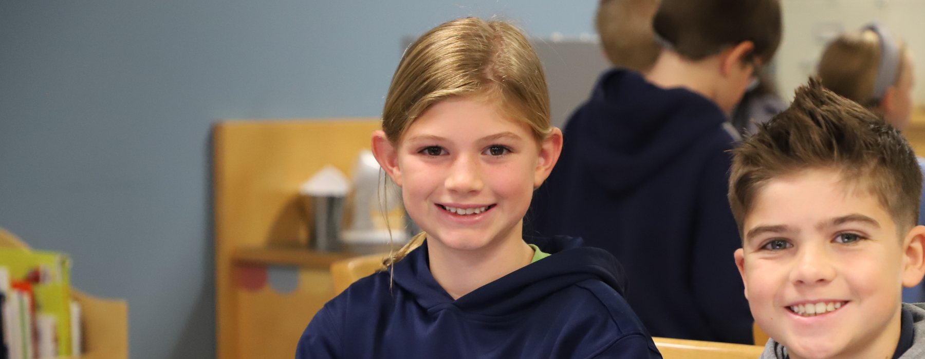 Unity Christian School students working in class