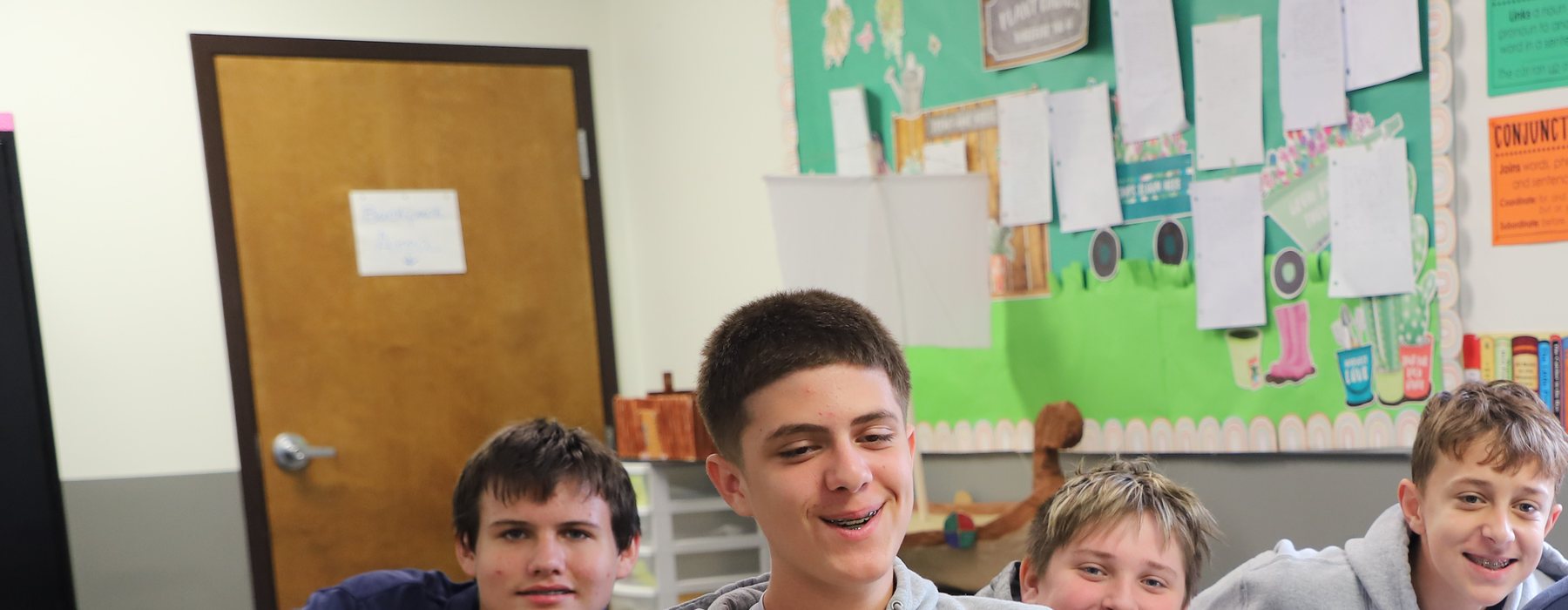 Unity Christian School students in class